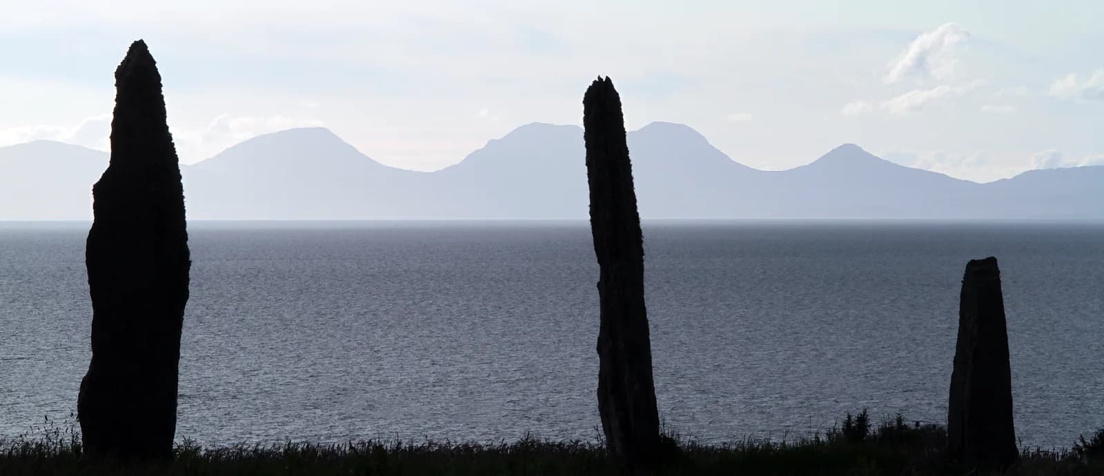 The standing stones at Ballochroy on the Kintyre coast